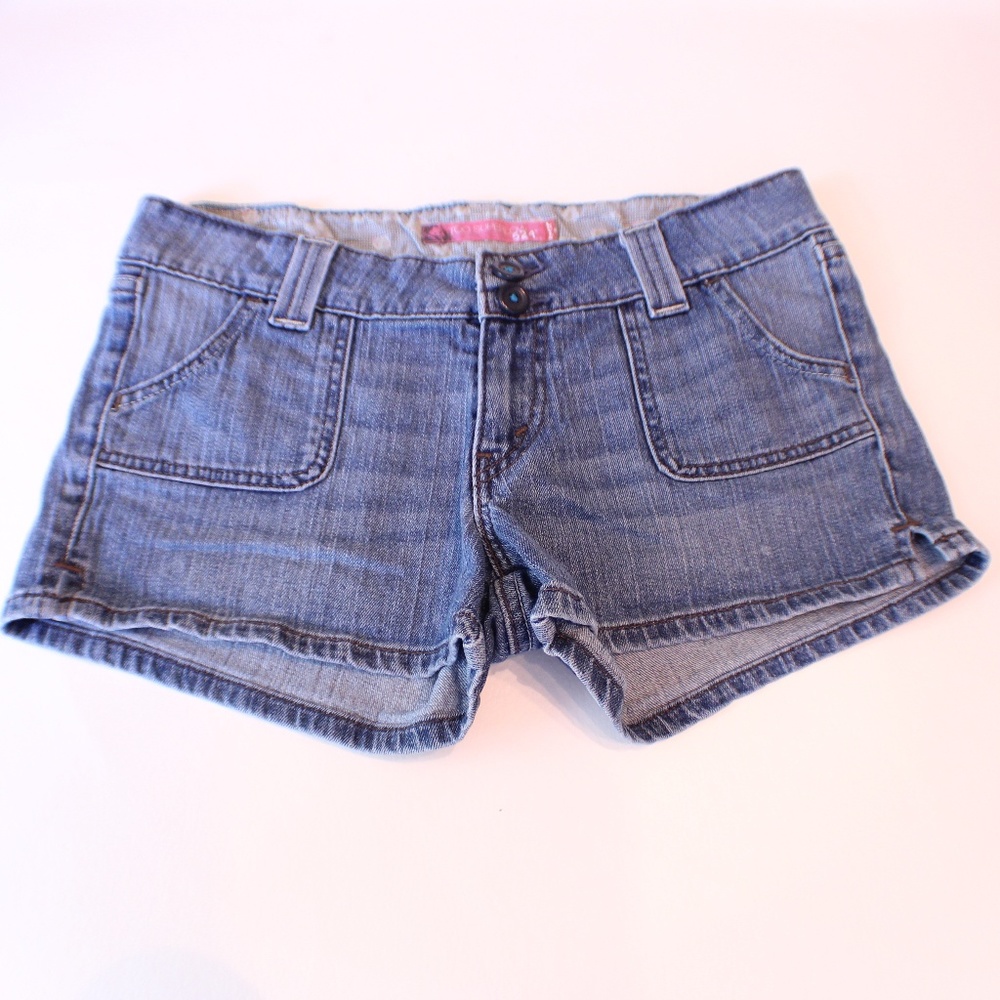 Levi's 524 Too Superlow 11 Blue Jean Short Shorts